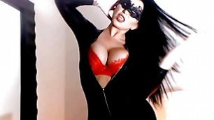 S:T:A:R:R:I:N:G - ROMI RAIN DOM STRIPTEASE {CATSUIT} *UNRELEASED*