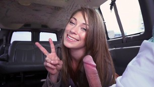 Kirsten Lee sucking stranger's dick in the Bang Bus - Porn Movies - 3Movs